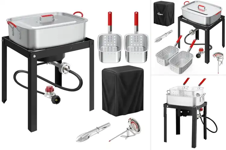 Detailed view of Best 18Qt Propane Deep Fryer