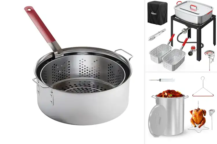 Detailed view of Best Aluminium Pot Outdoor Fryers