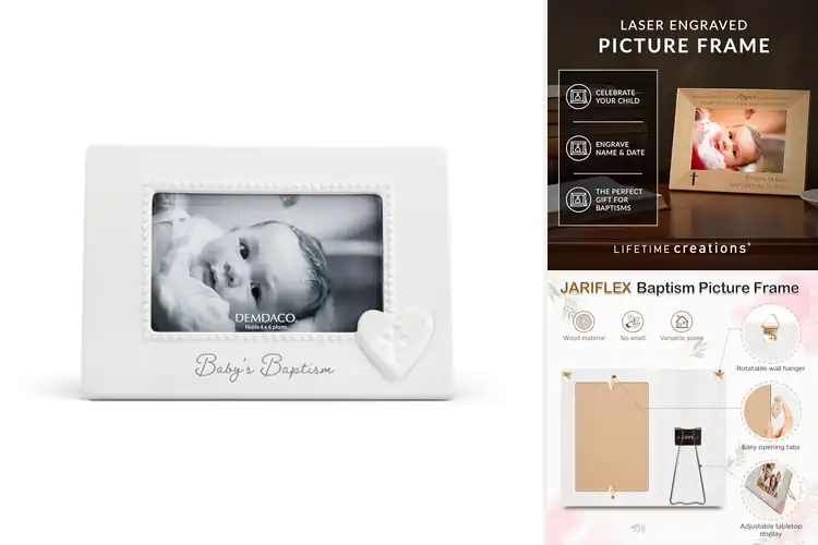 Detailed view of Best Baby Baptism Frames to Treasure Your Precious Memories