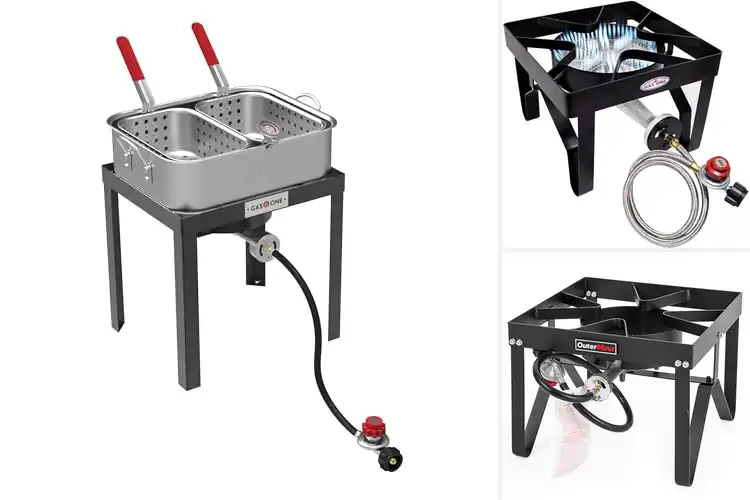 Detailed view of Best Cast Iron Burner Outdoor Fryer