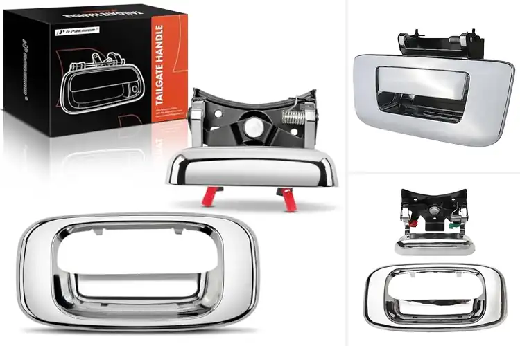 Detailed view of Best Chrome Tailgate Handles