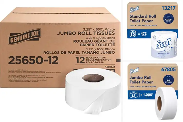 Detailed view of Best Commercial Toilet Paper