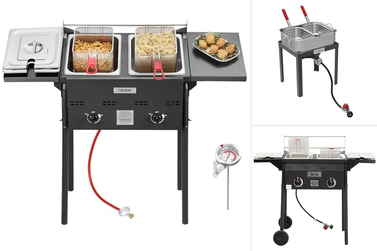 Detailed view of Best Double Basket Fryer For Outdoor