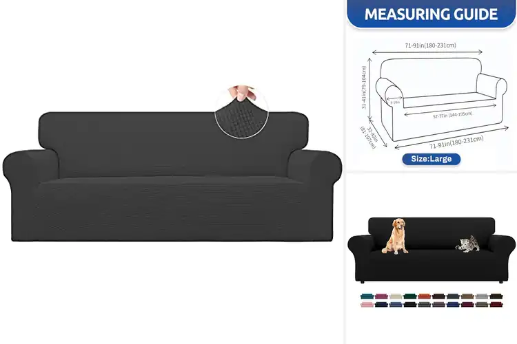 Detailed view of Best Elastic Bottom Couch Covers