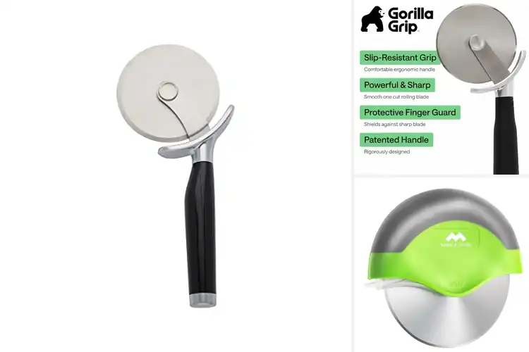 Detailed view of Best Ergonomic Pizza Cutters: Slice with Ease & Comfort