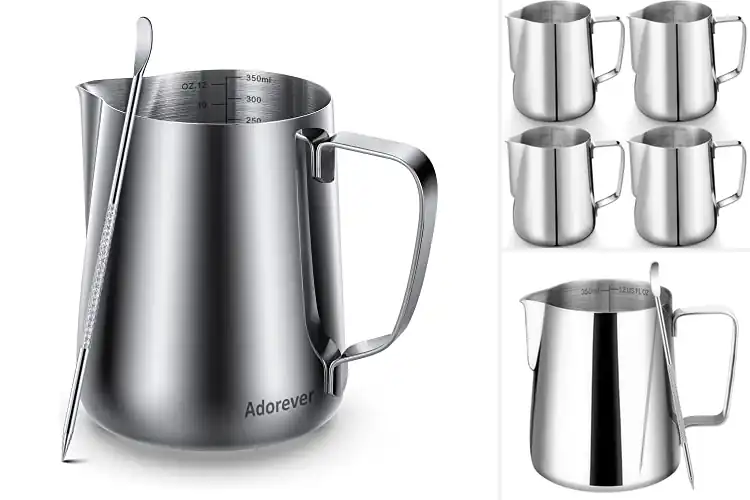 Detailed view of Best Frothing Pitchers: Top 10 for Perfect Foam & Latte Art
