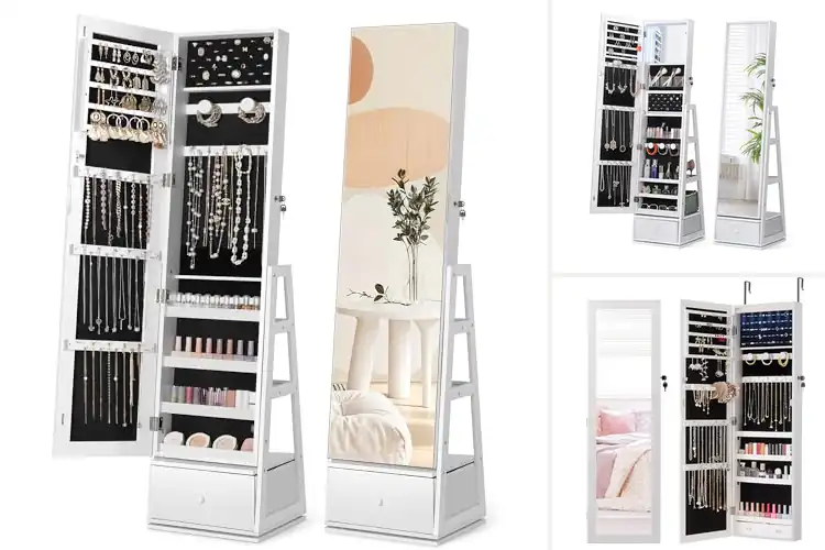Detailed view of Best Full Length Mirror Jewelry Armoire