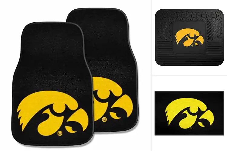 Detailed view of Best Iowa Hawkeyes Car Mats