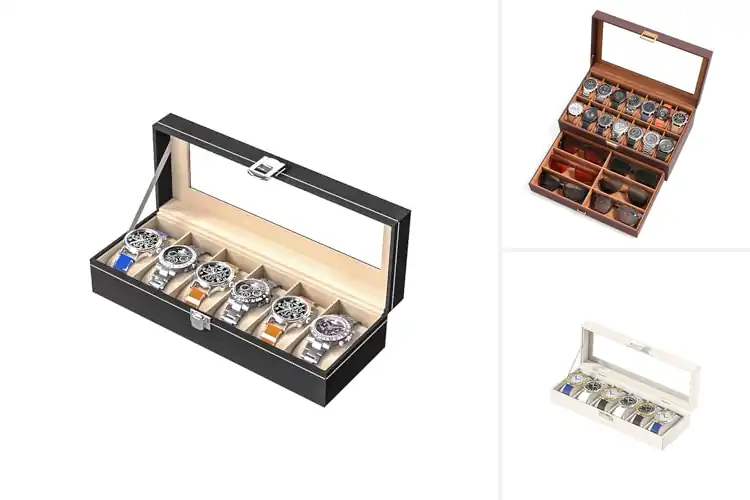 Detailed view of Best Leather Watch Organizers