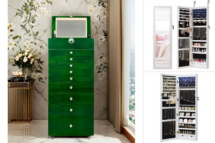 Detailed view of Best Lockable Jewelry Cabinet: Top 10 Secure & Stylish Picks