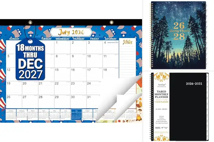 Detailed view of Best Long-Term Calendar Sets for Stress‑Free Planning