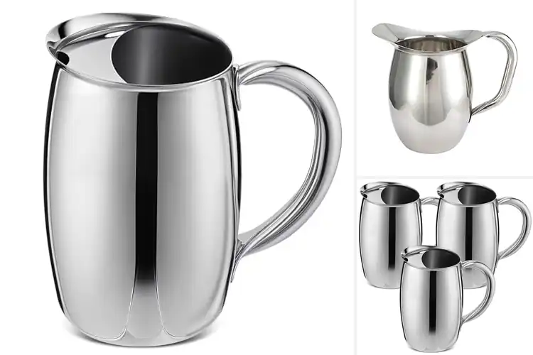 Detailed view of Best Polished Stainless Steel Pitchers
