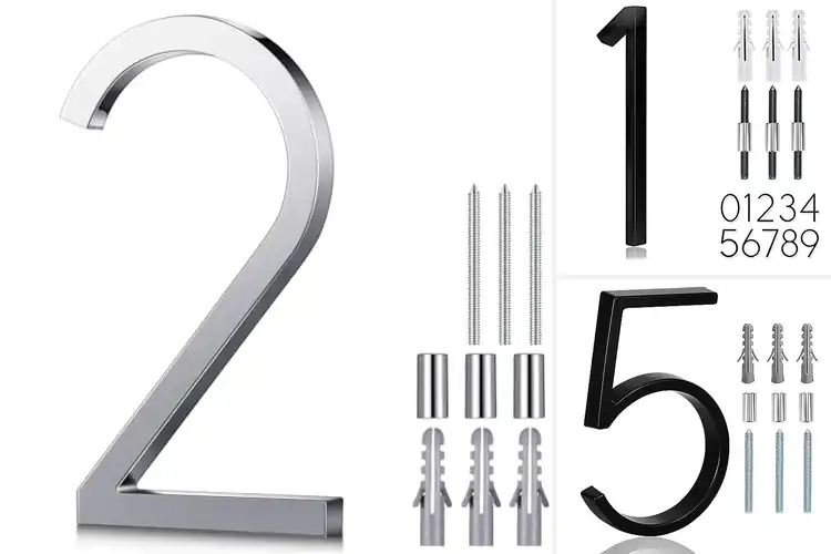 Detailed view of Best Stainless Steel House Numbers