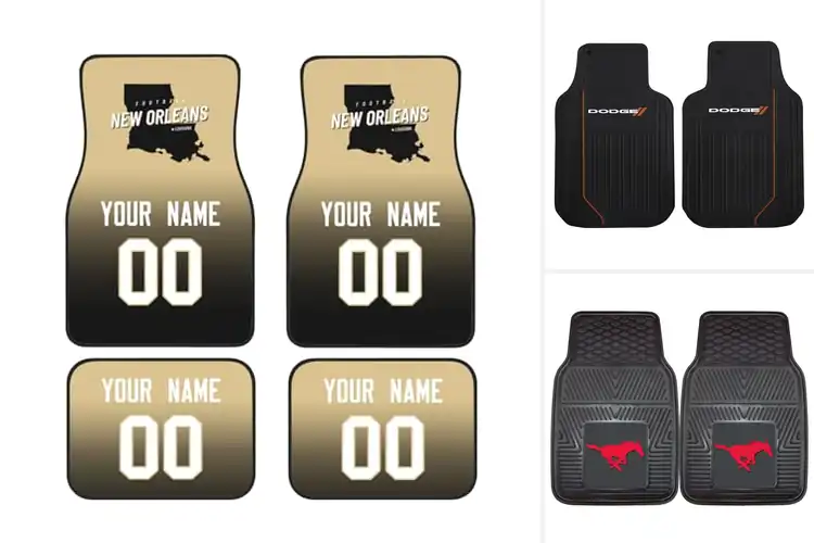 Detailed view of Best Team Logo Floor Mats