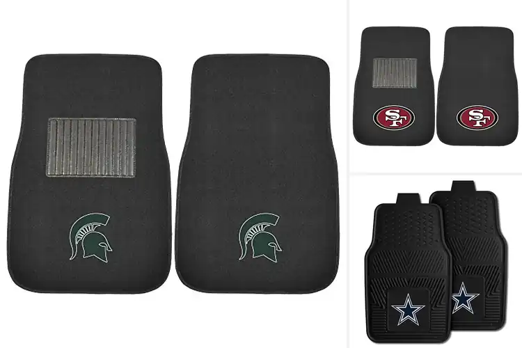 Detailed view of Best Team Logo Vehicle Mats