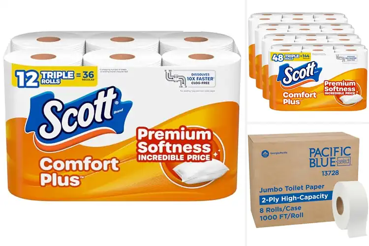 Detailed view of Best Value Per Foot Toilet Paper